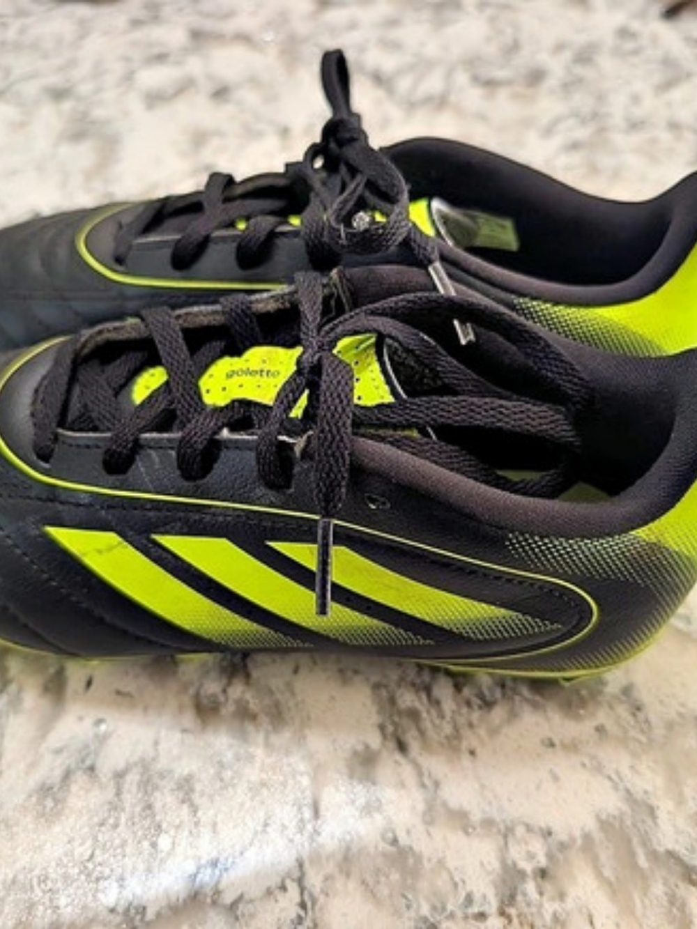 adidas Goletto Soccer Cleats Black & Green